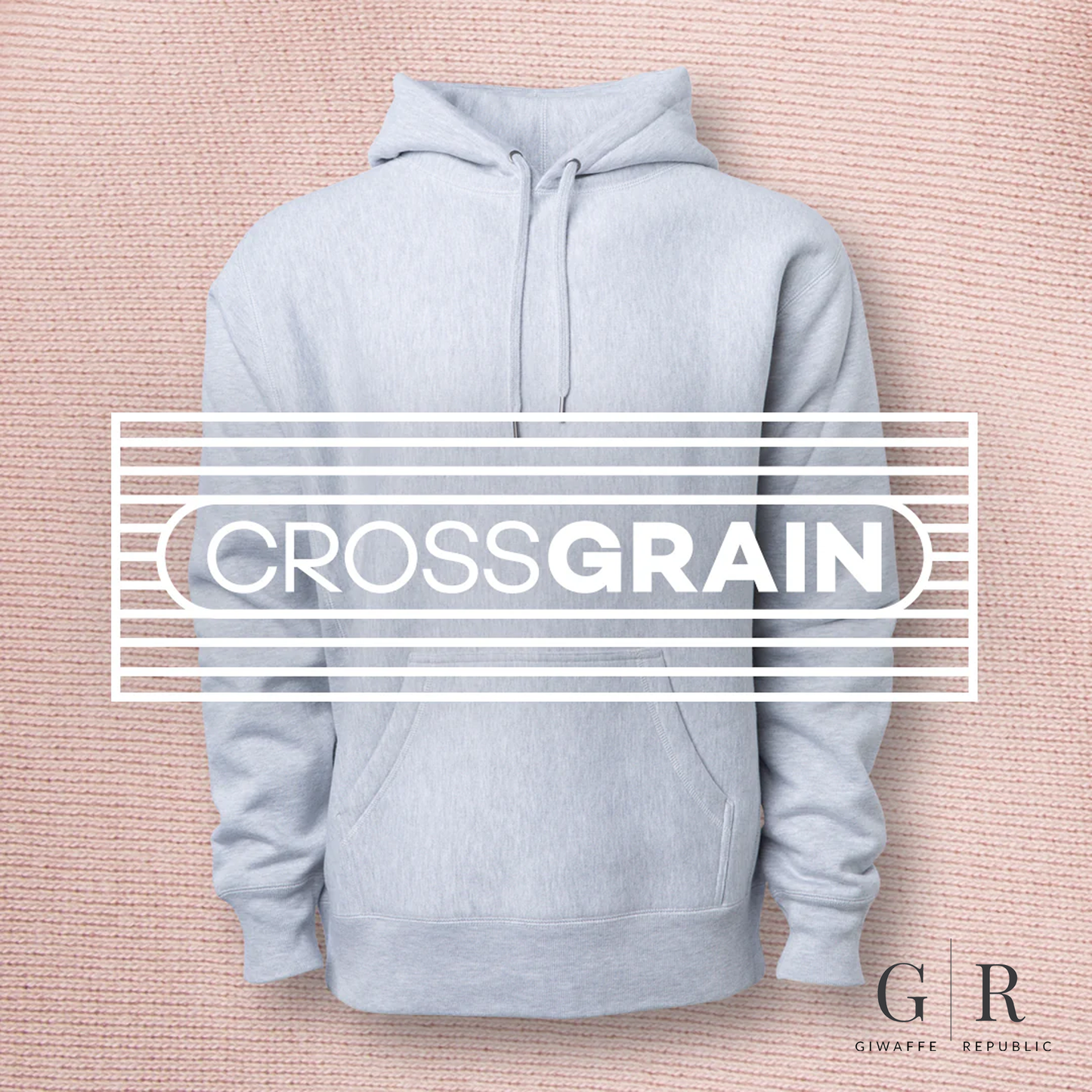 Premium Cross Grain Hoodie in Bubblegum