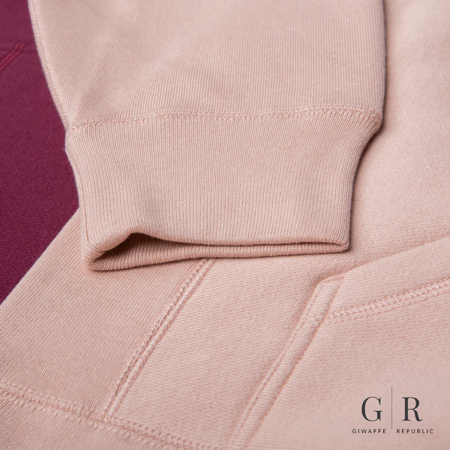 Premium Cross Grain Hoodie in Bubblegum