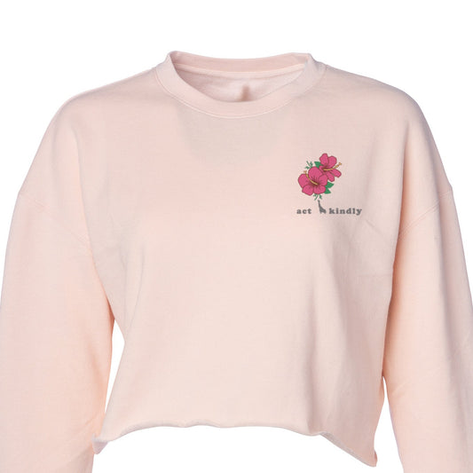 Cali Lightweight Cropped Crew - Act Kindly