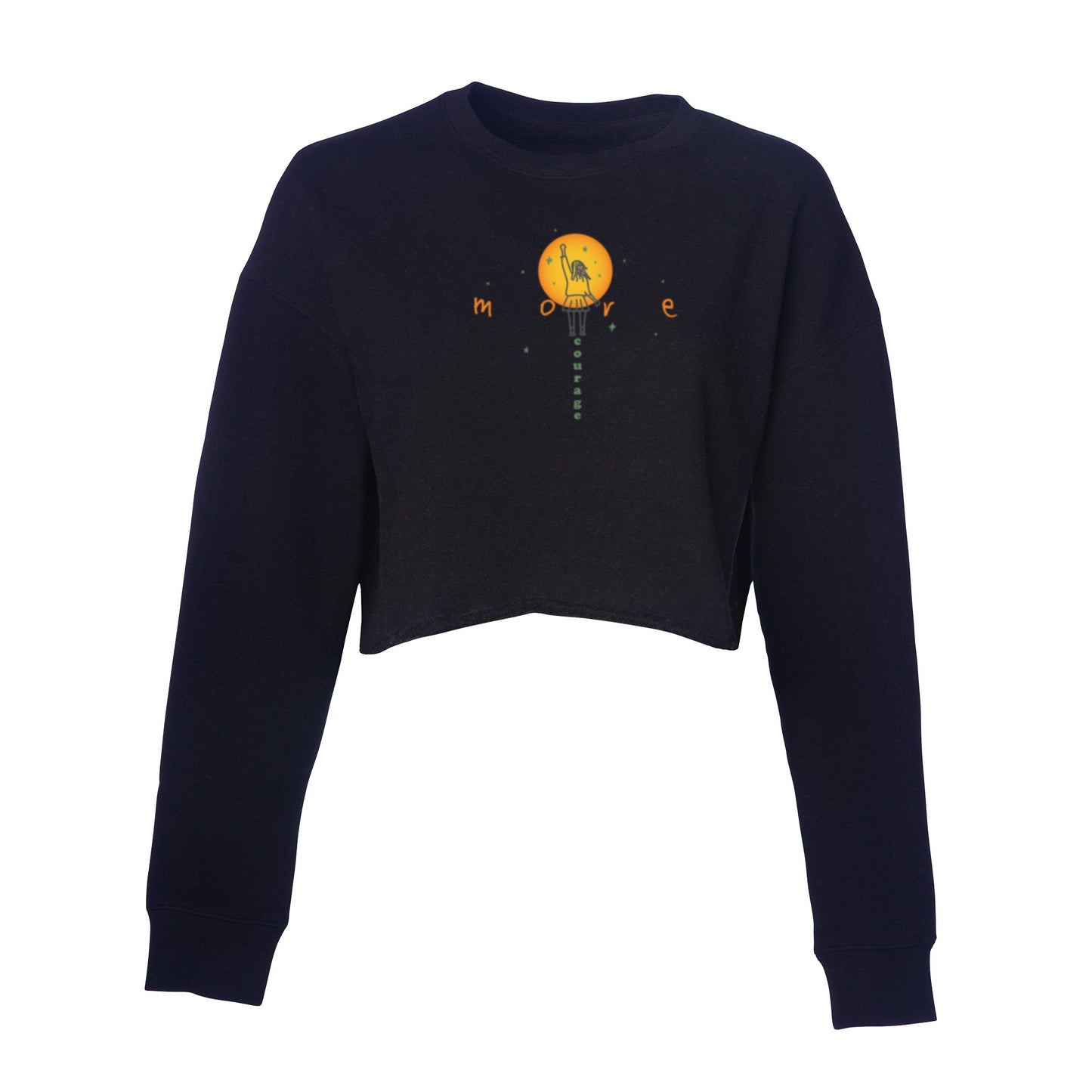 Cali Lightweight Cropped Crew - More Courage