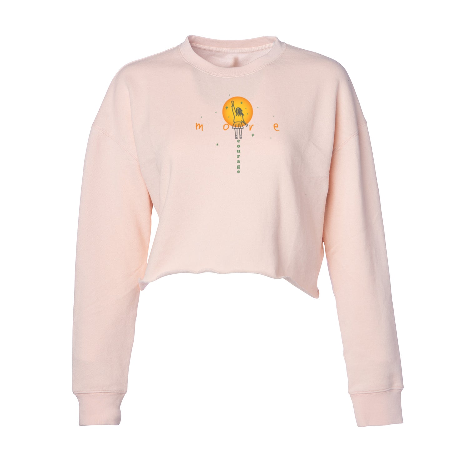 Cali Lightweight Cropped Crew - More Courage