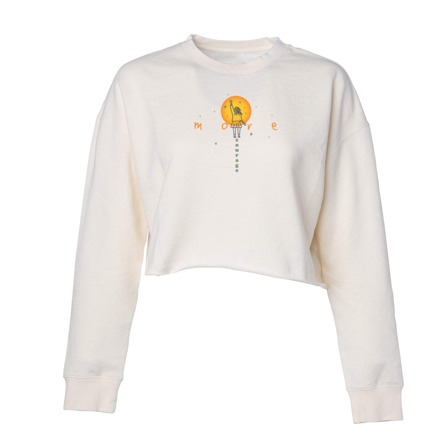Cali Lightweight Cropped Crew - More Courage