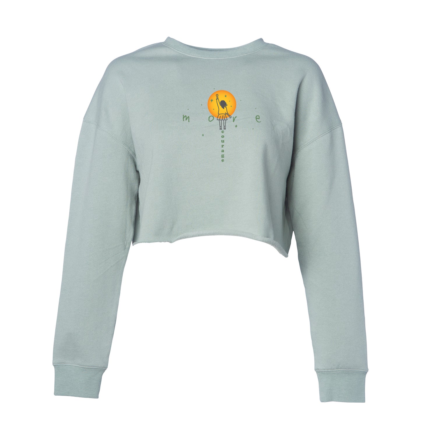 Cali Lightweight Cropped Crew - More Courage