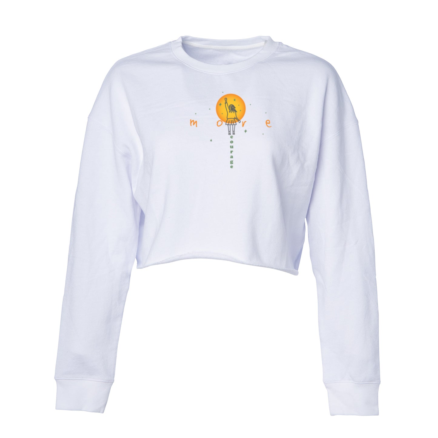 Cali Lightweight Cropped Crew - More Courage