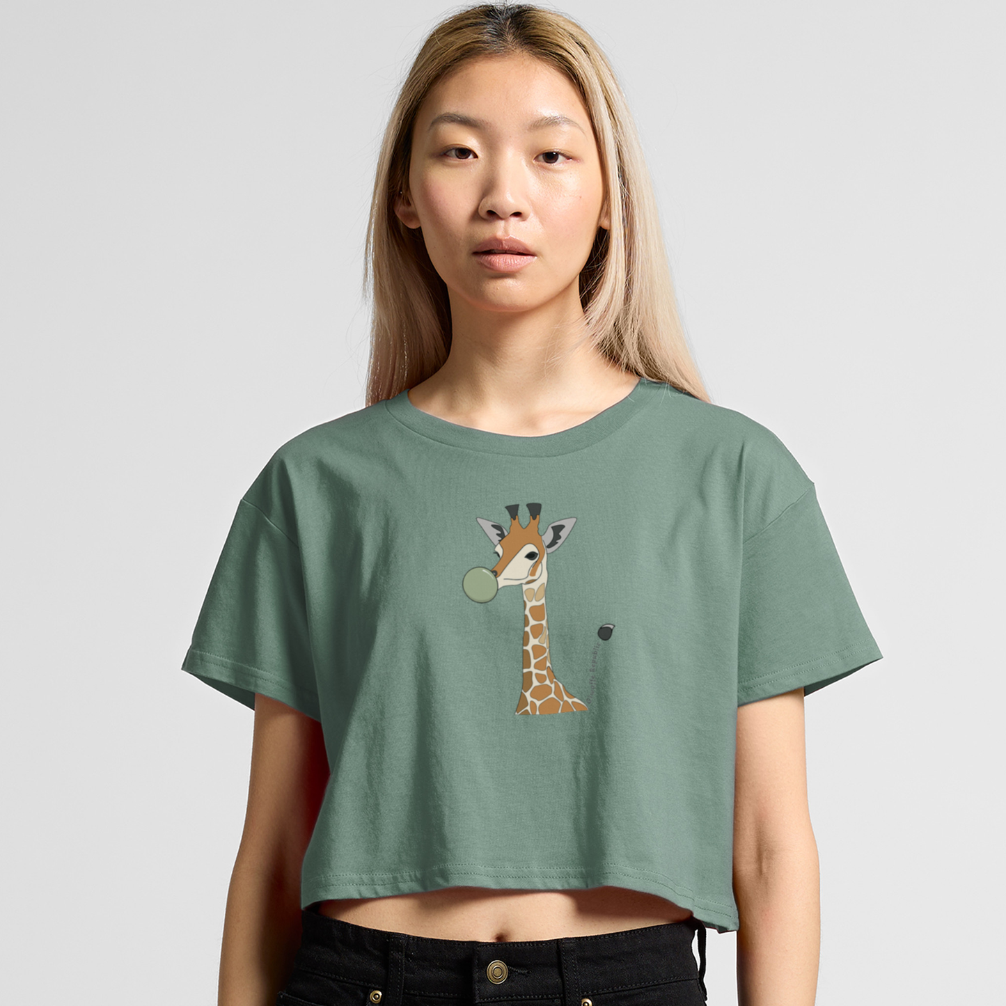 Casual Crop Tee - Bubblegum