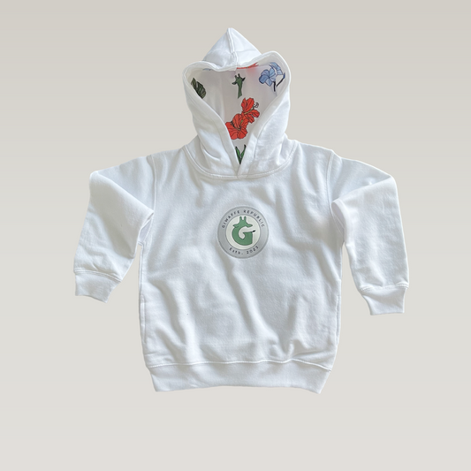 Kid’s fleece hoodie – tropical hooded print