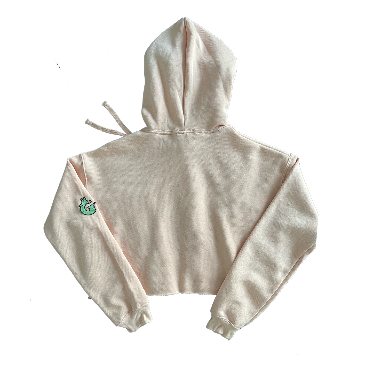 Crop Fleece Hoodie with Custom Hood Liner