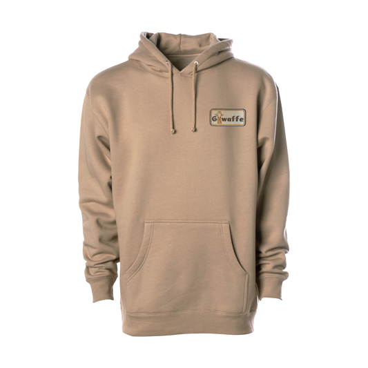 Everyday plush hoodie - embroidered giwaffe