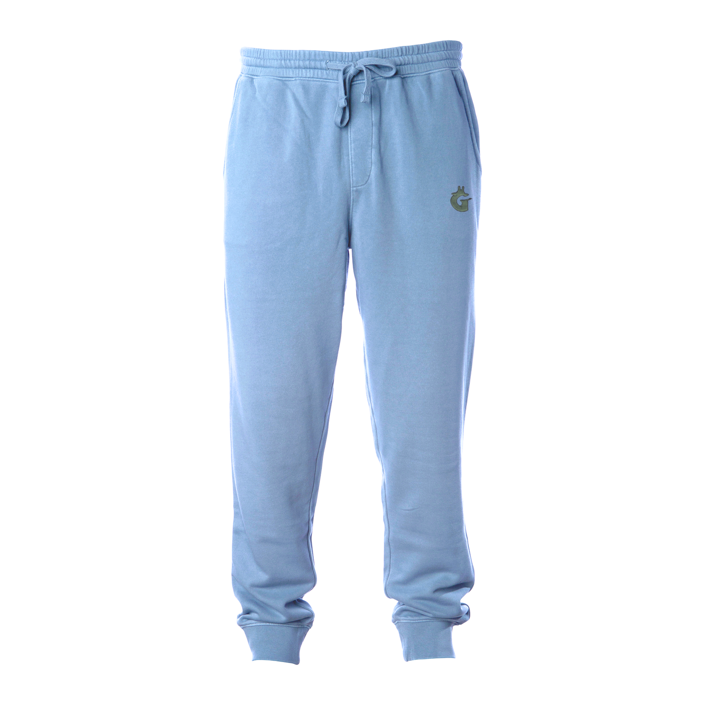 Pigment Dyed Fleece Joggers - Giwaffe Patch