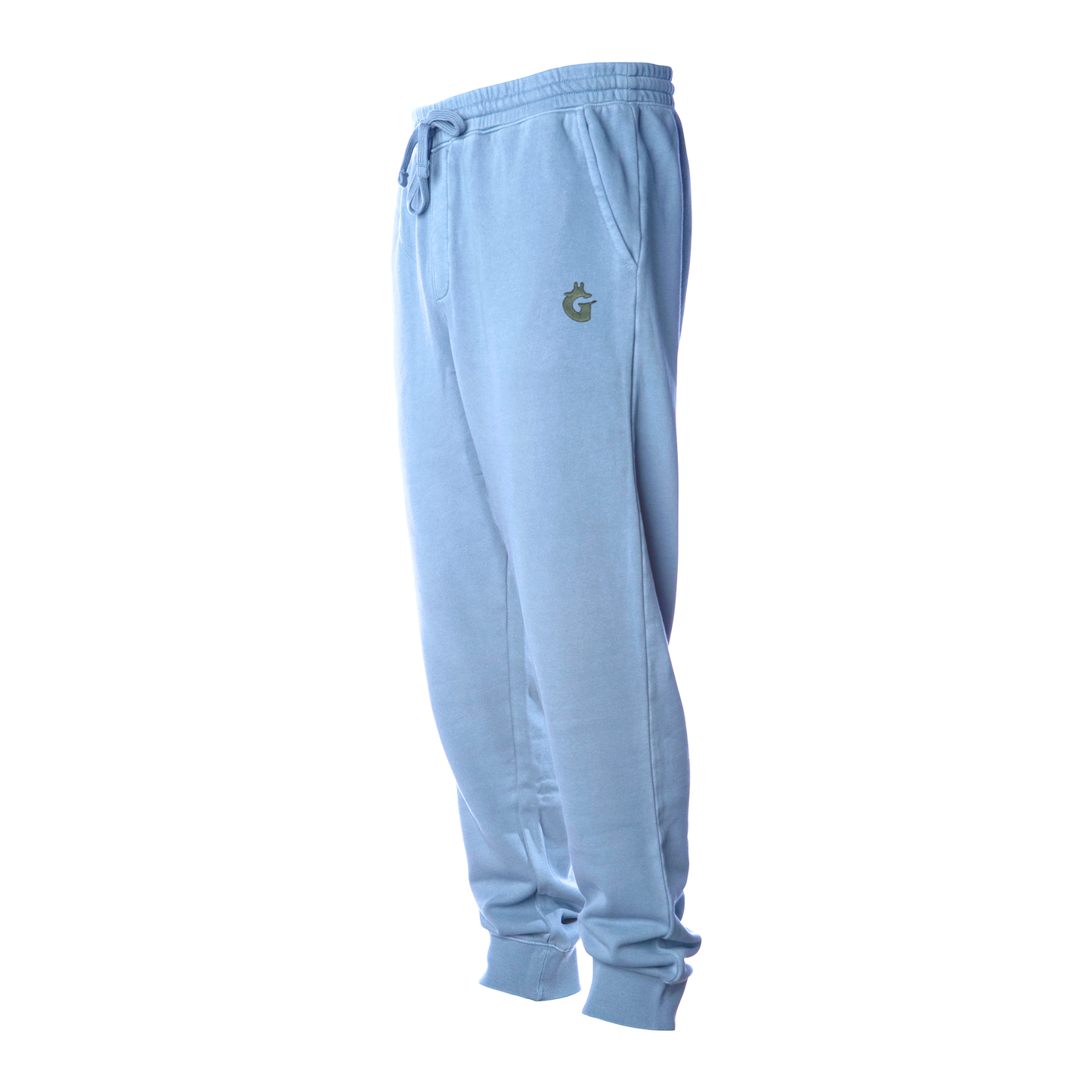 Pigment Dyed Fleece Joggers - Giwaffe Patch