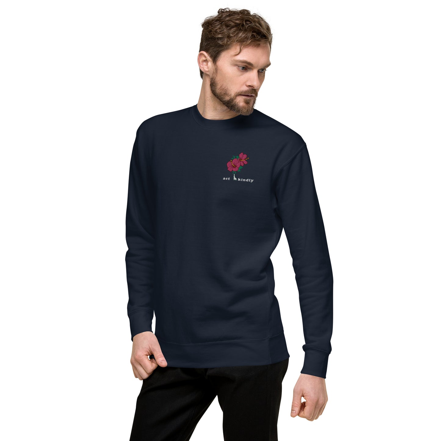 Comfort Sweatshirt - Act Kindly Embroidery