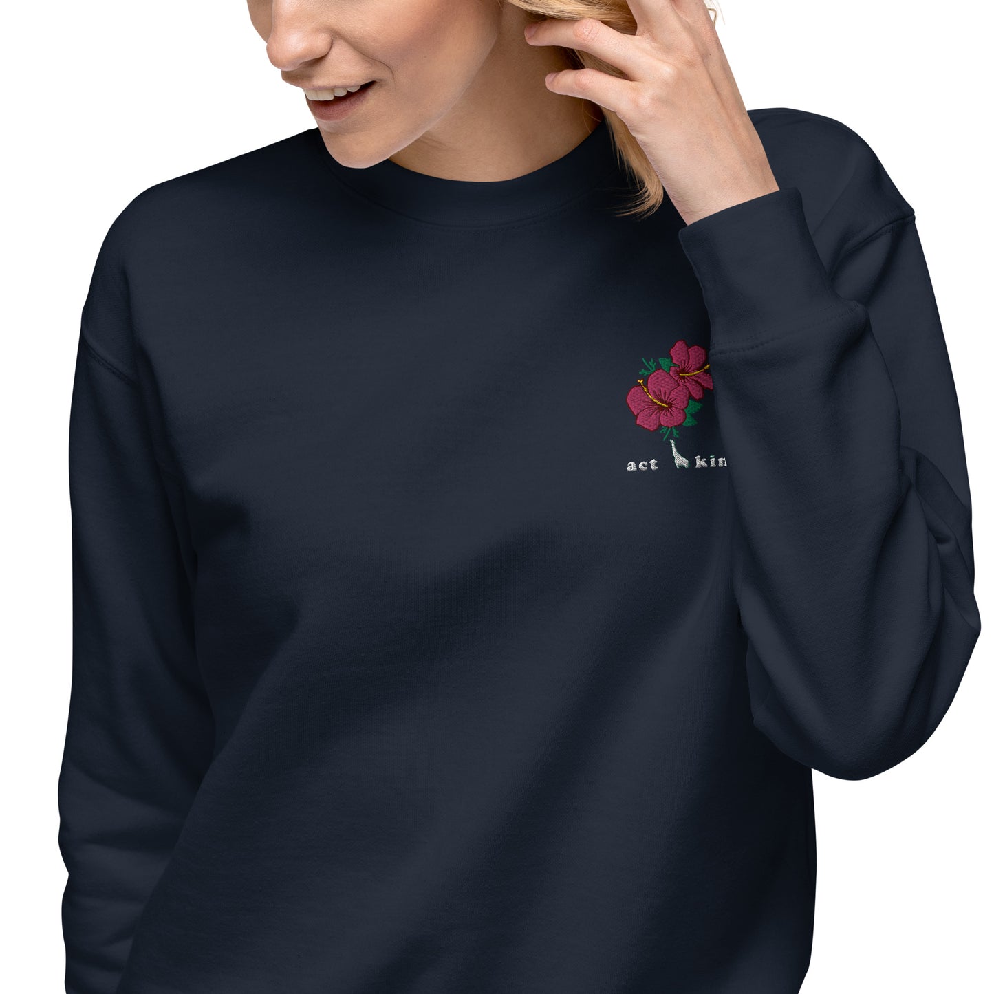 Comfort Sweatshirt - Act Kindly Embroidery